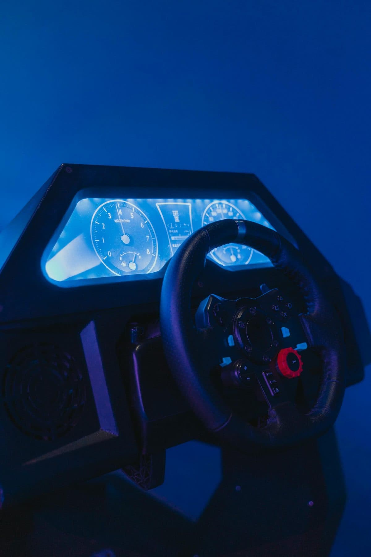 Wheel and dashboard close-up